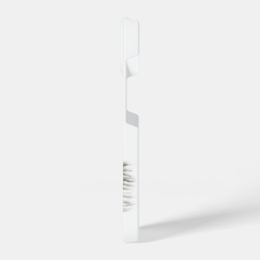 Ein schlafender Engel , schwarz-weiß Design iPhone Hülle (Linke Seite)