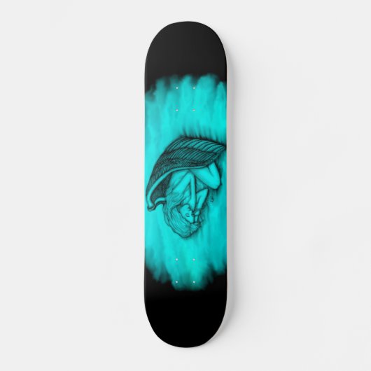 Ein schlafender Engel Skateboard (Vorderseite)