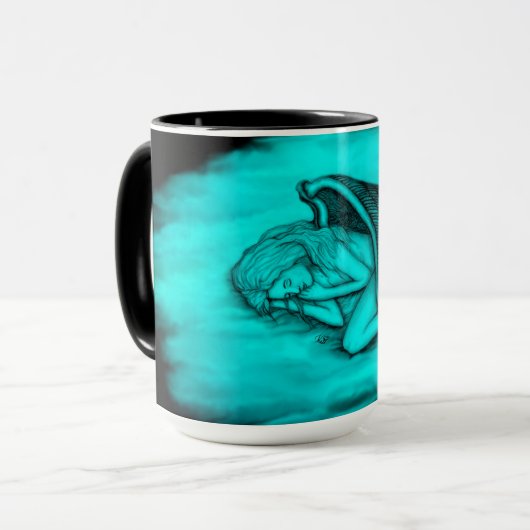 Ein schlafender Engel Tasse (Vorderseite Links)