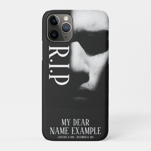 Ein schlafendes Gesicht im Halbschatten Case-Mate iPhone Hülle (Rückseite)