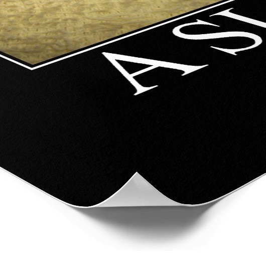 Ein schlafendes Katzenwerk Poster (Ecke)