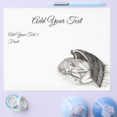 Ein Schlafengel , Schwarz-Weiß-Design Flyer (Einzeln)