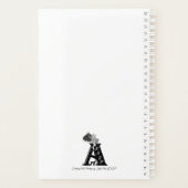 Ein Schlafengel , Schwarz-Weiß-Design Planer (Rückseite)