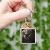 Ein SchlafenPitbullhund Schlüsselanhänger (Hand)