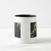 Ein SchlafenPitbullhund Tasse (Zentrum)