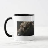 Ein SchlafenPitbullhund Tasse (Links)