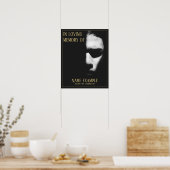 Ein Schlafgesicht in einem Halbschattenposter Poster (Küche)