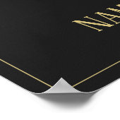 Ein Schlafgesicht in einem Halbschattenposter Poster (Ecke)