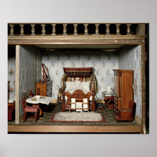 Ein Schlafzimmer in "Mrs. Bryant's Pleasure", c.18 Poster