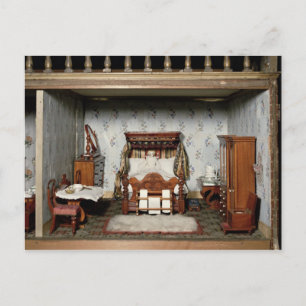 Ein Schlafzimmer in "Mrs. Bryant's Pleasure", c.18 Postkarte