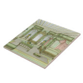 Ein Schlafzimmerinnenraum in Art Henri II Fliese (Seite)