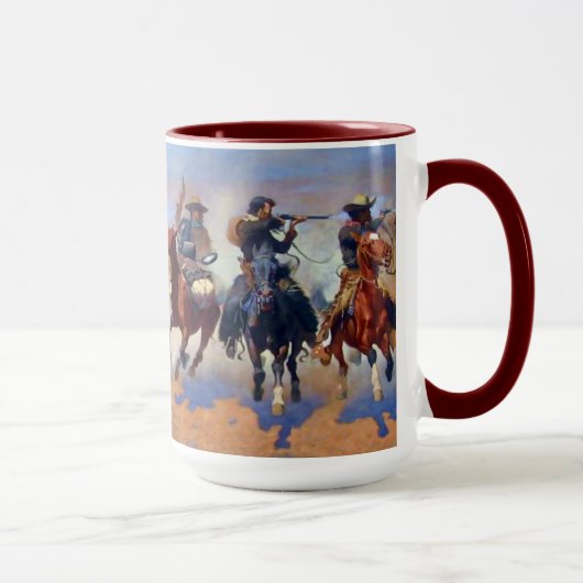 Ein Schlag für das Bauholz, Frederic Remington Tasse (Rechts)