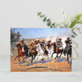 Ein Schlag für das Holz von Frederick Remington Karte (Stehend Vorderseite)