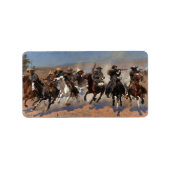 Ein Schlag für Holz von Frederic Remington Adressaufkleber (Vorne)