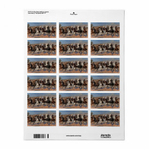 Ein Schlag für Holz von Frederic Remington Adressaufkleber