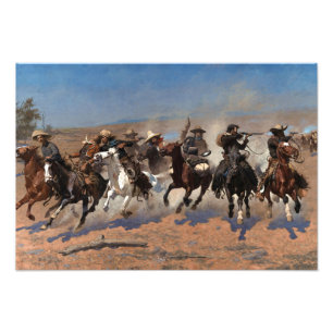 Ein Schlag für Holz von Frederic Remington Fotodruck