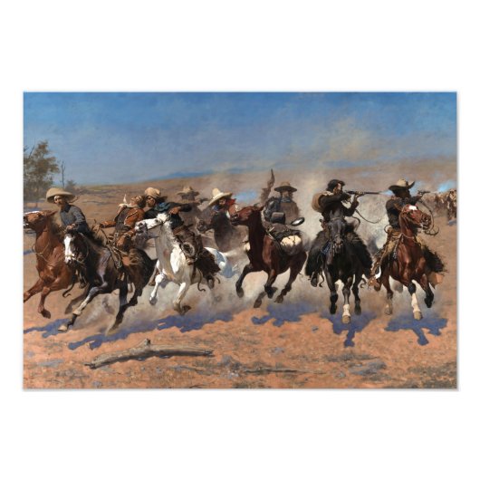 Ein Schlag für Holz von Frederic Remington Fotodruck (Vorne)