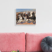 Ein Schlag für Holz von Frederic Remington Leinwanddruck (Insitu (Wohnzimmer))