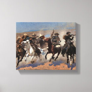 Ein Schlag für Holz von Frederic Remington Leinwanddruck
