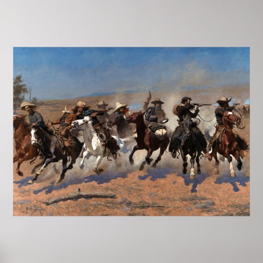 Ein Schlag für Holz von Frederic Remington Poster (Vorne)