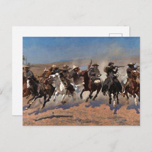 Ein Schlag für Holz von Frederic Remington Postkarte (Vorne/Hinten)