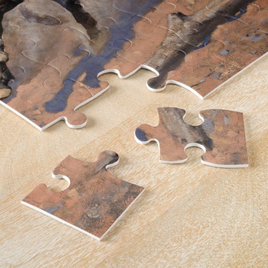 Ein Schlag für Holz von Frederic Remington Puzzle (Seite)