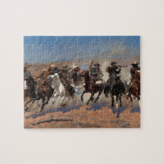 Ein Schlag für Holz von Frederic Remington Puzzle (Horizontal)