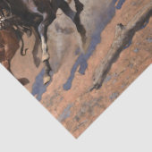 Ein Schlag für Holz von Frederic Remington Seidenpapier (Detail)