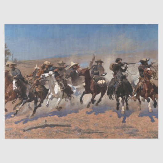 Ein Schlag für Holz von Frederic Remington Seidenpapier (Vorderseite)