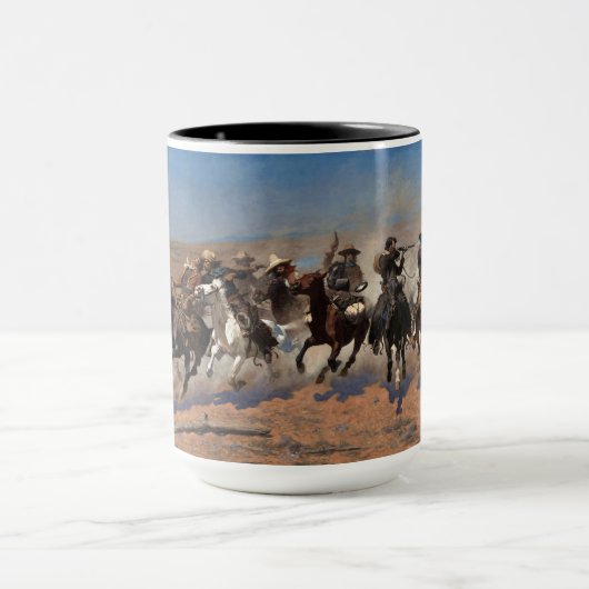 Ein Schlag für Holz von Frederic Remington Tasse (Zentrum)