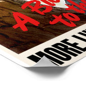 Ein Schlag zur Achse ~ Mehr Holz für die Armee Poster (Ecke)