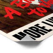 Ein Schlag zur Achse ~ Mehr Holz für die Armee Poster (Ecke)