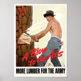 Ein Schlag zur Achse Poster