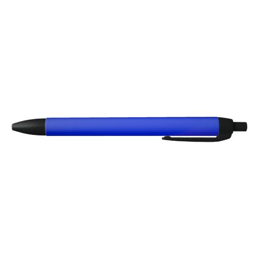 Ein schlanker blauer Stift mit schwarzer Spitze un (Unterseite)