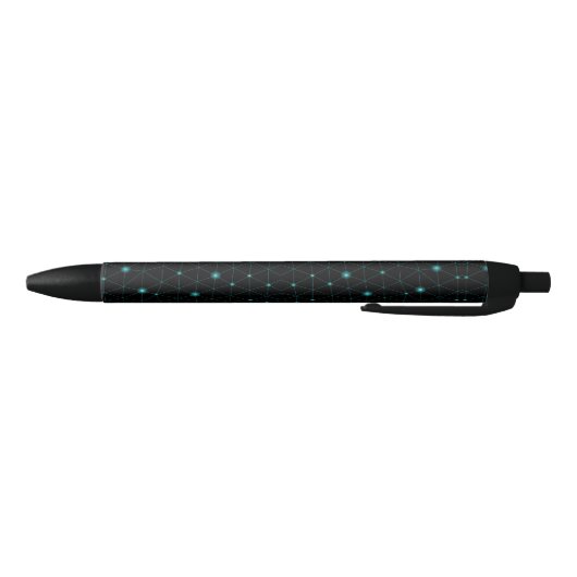 Ein schlanker schwarzer Stift mit schwarzer Spitze (Unterseite)