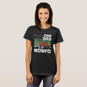 Ein schlechter Mowfo-Rasenmäher-Gärtner T-Shirt (Vorne ganz)