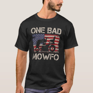 Ein schlechter Mowfo-Rasenpfleger mäht Gärtner US- T-Shirt