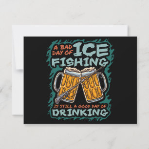 Ein schlechter Tag beim Eisangeln Lustige Humor Zi Save The Date