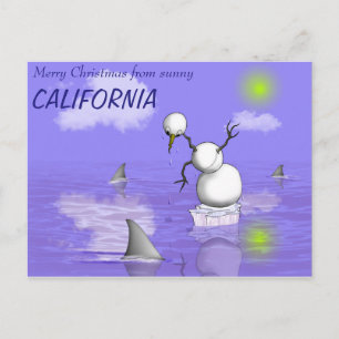 Ein schlechter Tag im Paradies Feiertagspostkarte