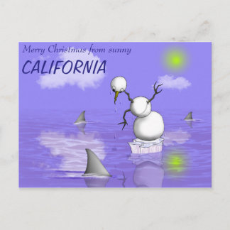 Ein schlechter Tag im Paradies Feiertagspostkarte