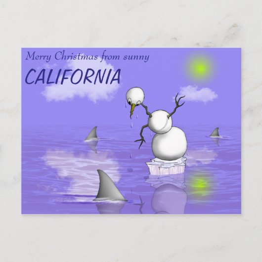 Ein schlechter Tag im Paradies Feiertagspostkarte (Vorderseite)