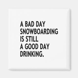 Ein schlechter Tag Snowboarden ist immer noch ein Magnet