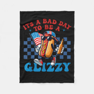 Ein schlechter Tag, um ein Glizzy Grill Hot Dog zu Fleecedecke