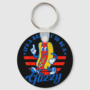 Ein schlechter Tag, um ein glizzy lustiger 4. Juli Schlüsselanhänger