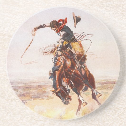 Ein schlechtes Hoss von Charles Marion Russell im Getränkeuntersetzer (Vorne)