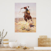 Ein schlechtes Hoss von Charles Marion Russell im  Poster (Küche)