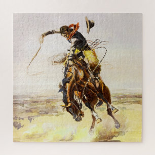 „Ein schlimmer Gaul“ von Charles M. Russell Puzzle