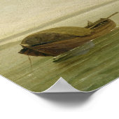 Ein Schluck unter Segeln in einer leichten Brise i Poster (Ecke)