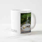 "Ein Schlüssel nach Paris" Jumbo-Tasse (Vorderseite Rechts)