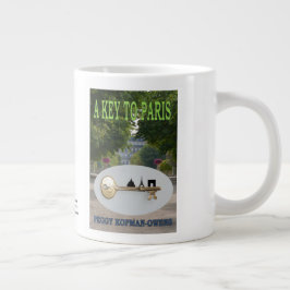 "Ein Schlüssel nach Paris" Jumbo-Tasse